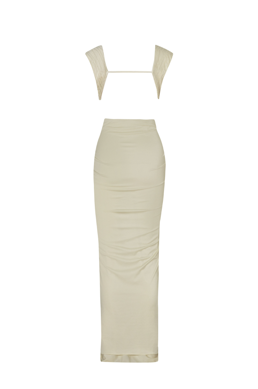 Nia Maxi Dress | White