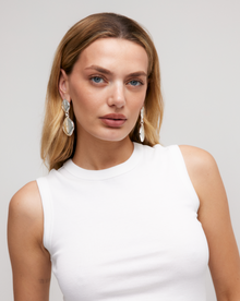 Alma Clip-On Earrings | Silver-Plated on Brass