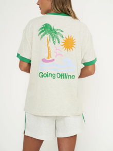 Women | The Mayfair Group | Going Offline Sweatshort | Light Grey