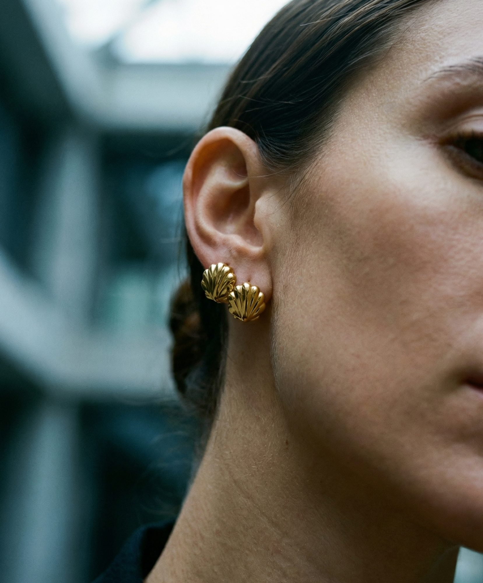 The Tiny Seashell Earrings | 18Kt Gold Vermeil