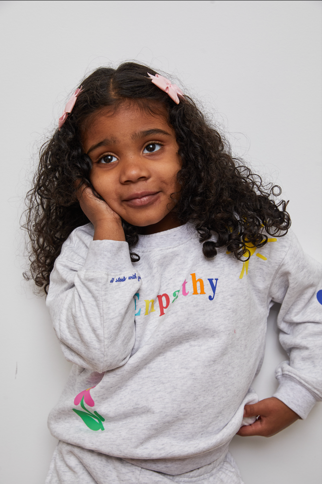 Empathy Always Mini Crewneck | Grey