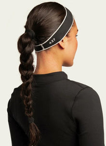 437 | The Micro Headband | Black And Creme