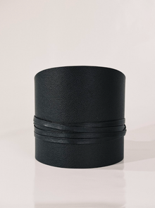 Undone Corset Pebble Leather Belt | Black