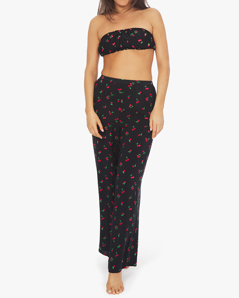 Pull On Cherries Pant | Black