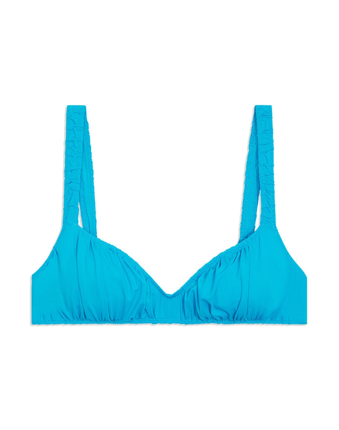 Scrunchie Bikini Top | Ocean Blue