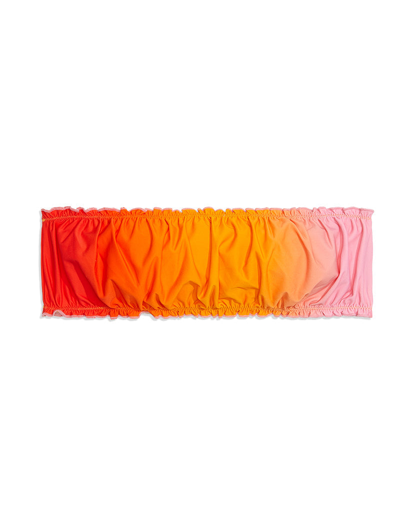Scrunchie Gradient Bandeau Bikini Top | Baby Pink