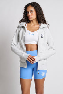 Women | Lululemon | Scuba Full-Zip Hoodie | Heathered Core Ultra Light Grey