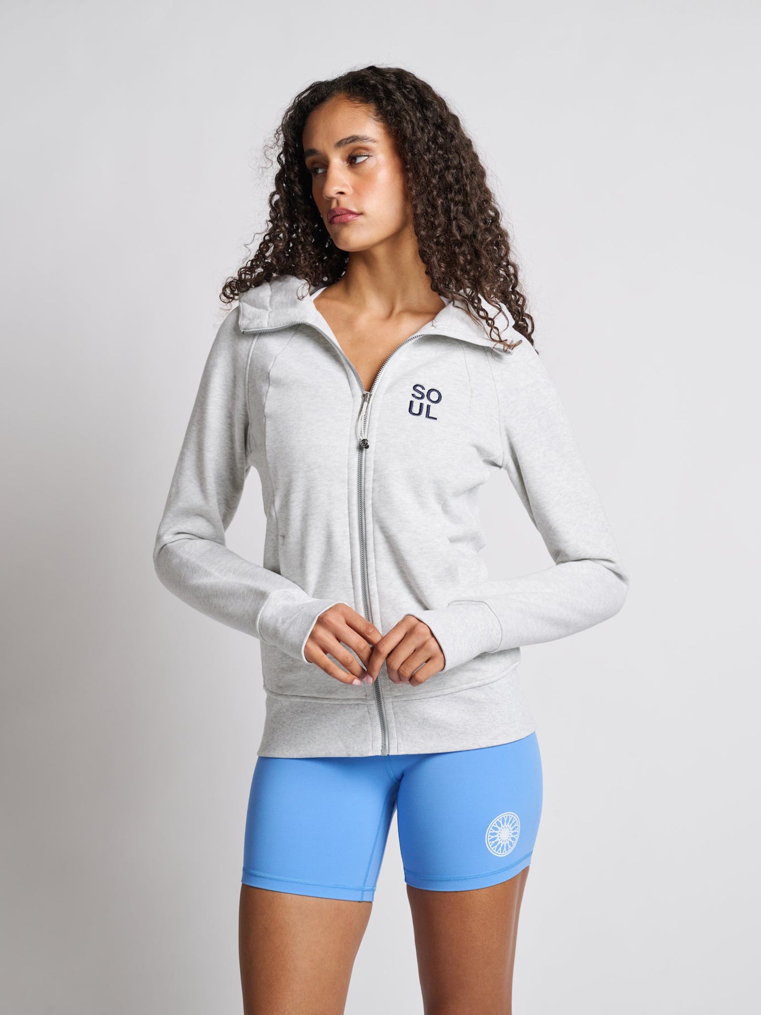 Women | Lululemon | Scuba Full-Zip Hoodie | Heathered Core Ultra Light Grey