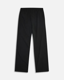 Seamed Nylon Track Pant | Black