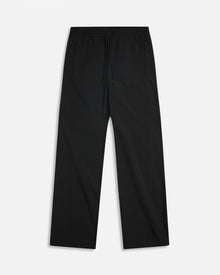 Seamed Nylon Track Pant | Black