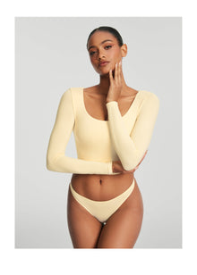 Seamless Thong Panty | Lemon Meringue