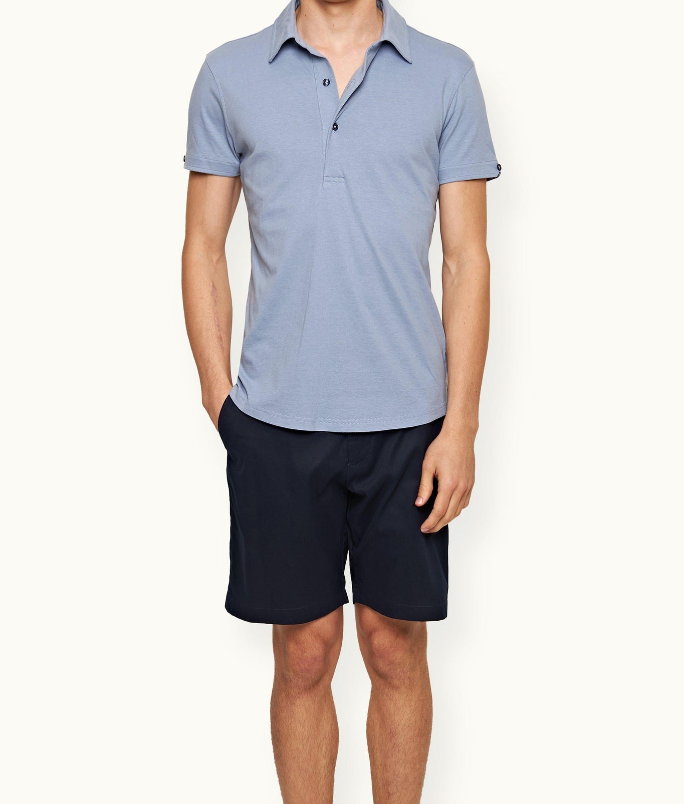 Sebastian Silk Tailored Fit Cotton-Silk Polo Shirt | Hush