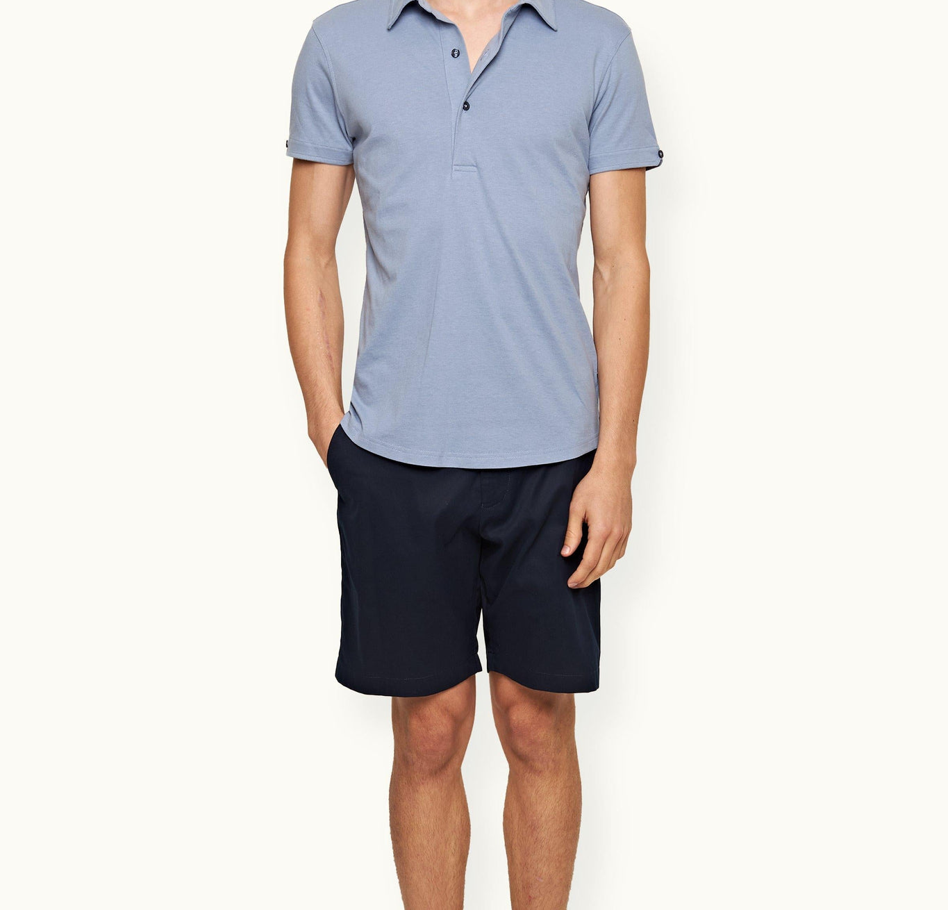 Sebastian Silk Tailored Fit Cotton-Silk Polo Shirt | Hush
