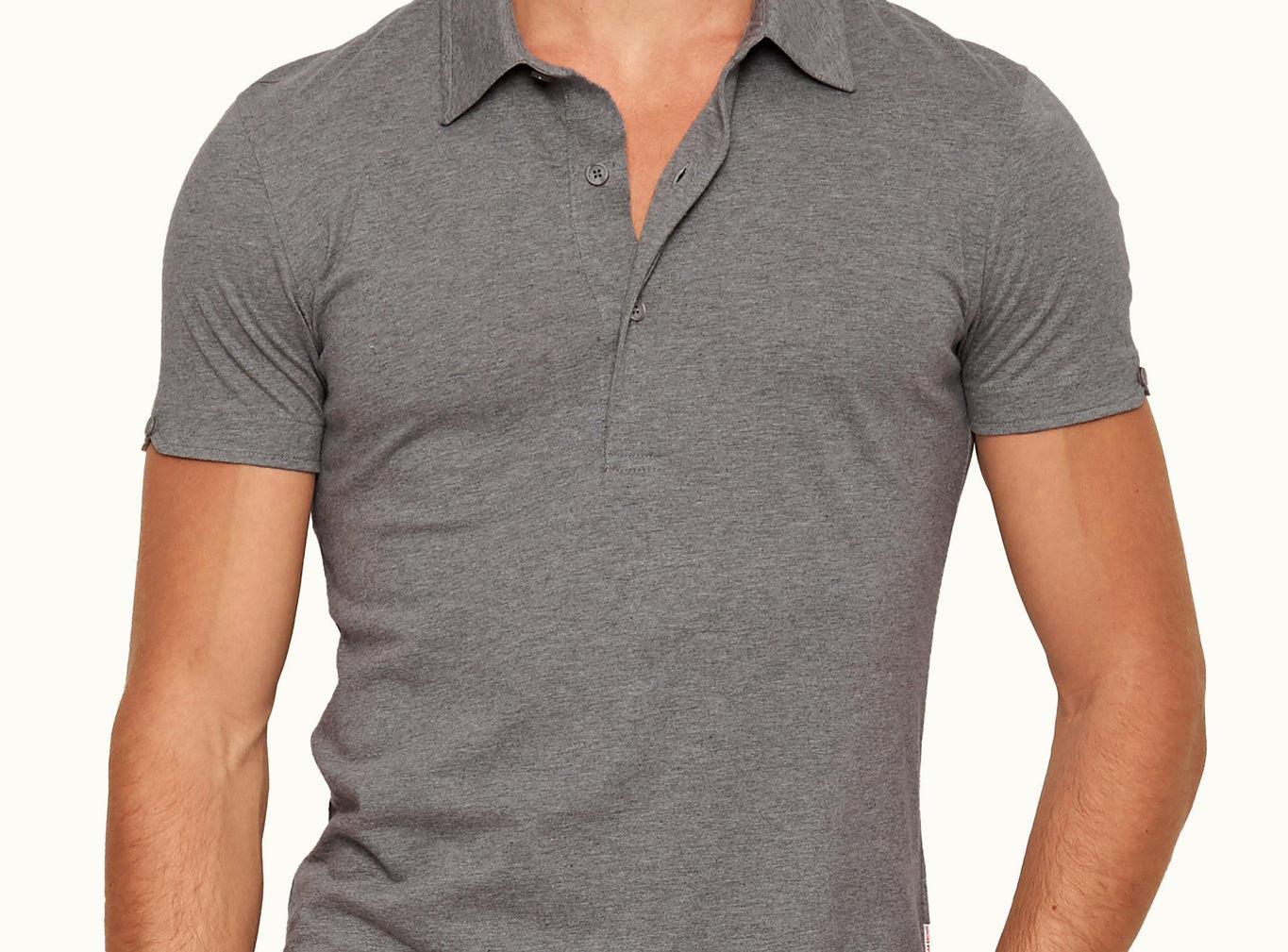 Sebastian Silk Tailored Fit Short-Sleeve Cotton-Silk Polo Shirt | Cinder