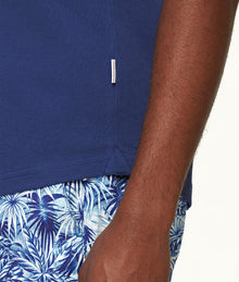 Sebastian Tailored Fit Cotton Polo Shirt | Lagoon Blue