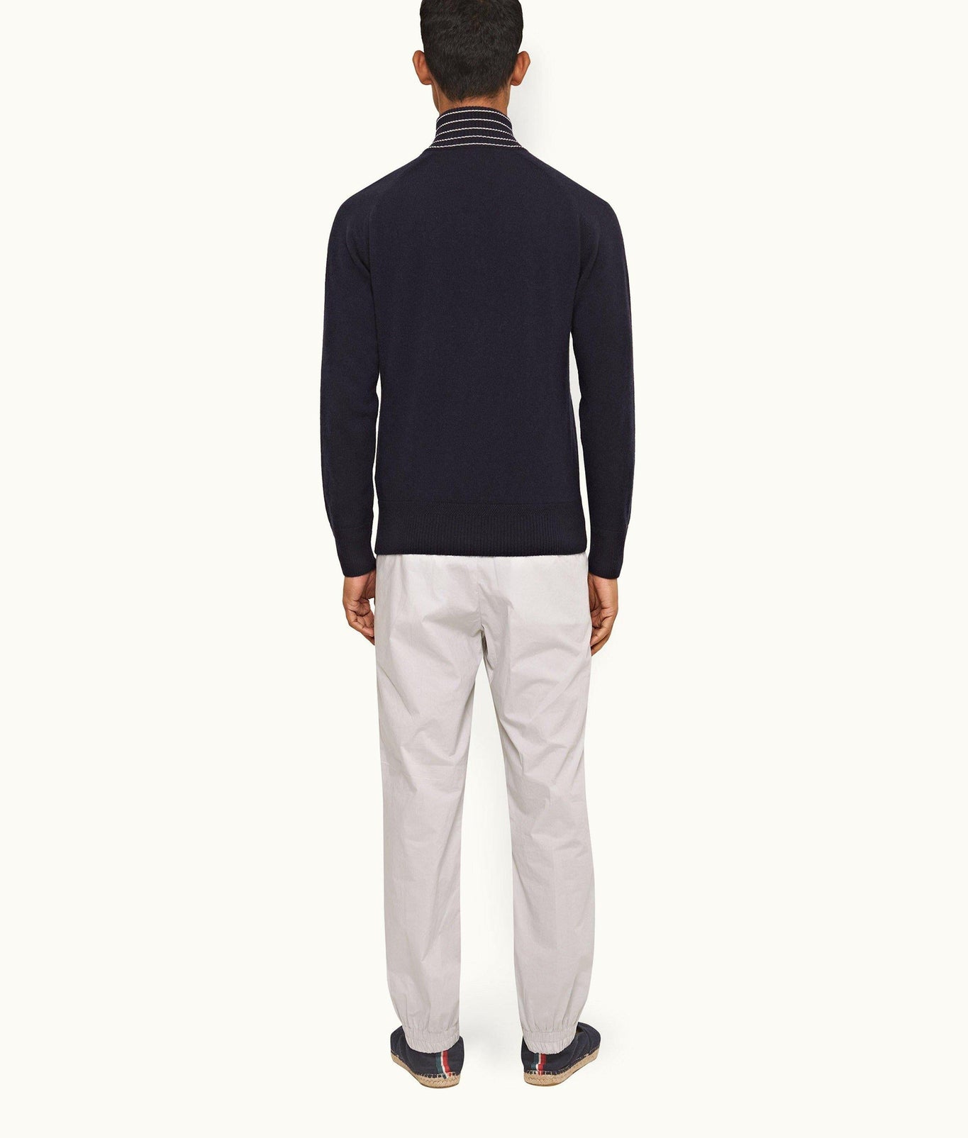 Sedgwick Poplin Tailored Fit Single Pleat Stretch-Cotton Trousers | Oyster Grey