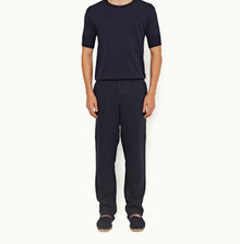 Sedgwick Tailored Fit Stretch-Cotton Trousers | Night Iris