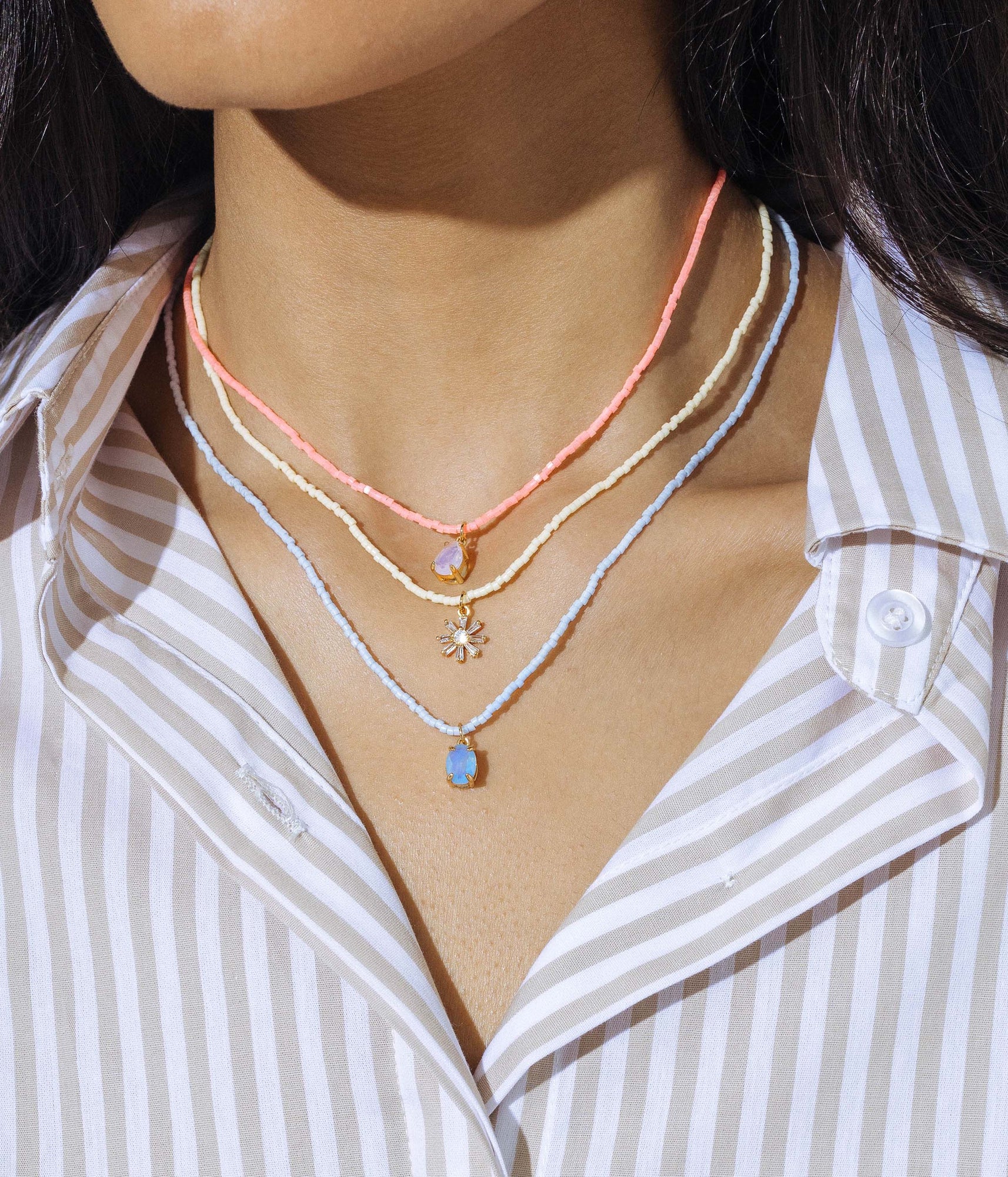 Maya Seed Bead Necklace - Loren Hope