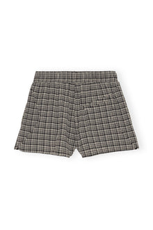 Seersucker Shorts | Mini Check Black