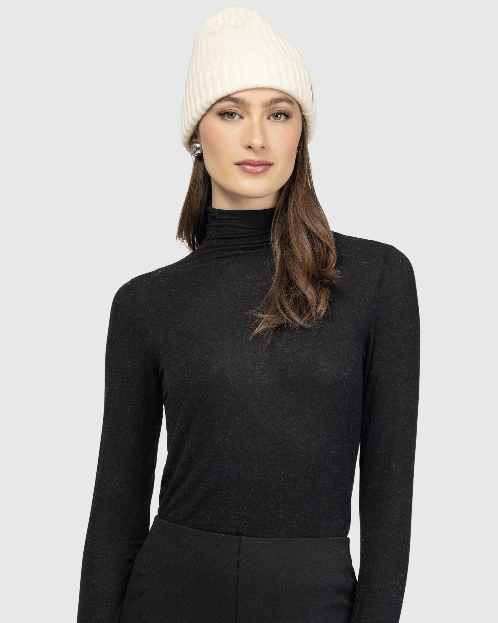 Select Cashmere Beanie Hat | Ivory