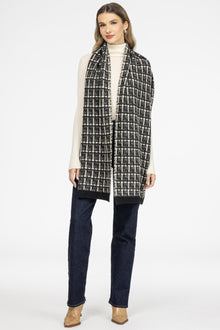 Select Cashmere Scarf | Black/Ivory