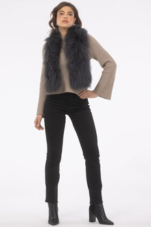 Select Lamb Pull-Through Scarf | Anthracite