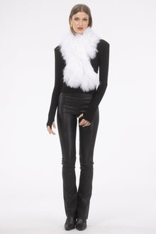 Select Lamb Pull-Through Scarf | Bleached White (V1)