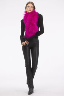 Select Lamb Pull-Through Scarf | Fuschia