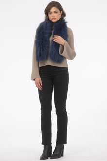 Select Lamb Pull-Through Scarf | Navy