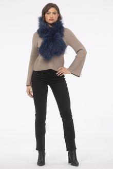 Select Lamb Pull-Through Scarf | Navy