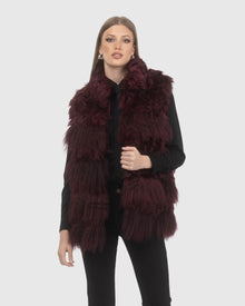 Select Lamb Vest | Burgundy