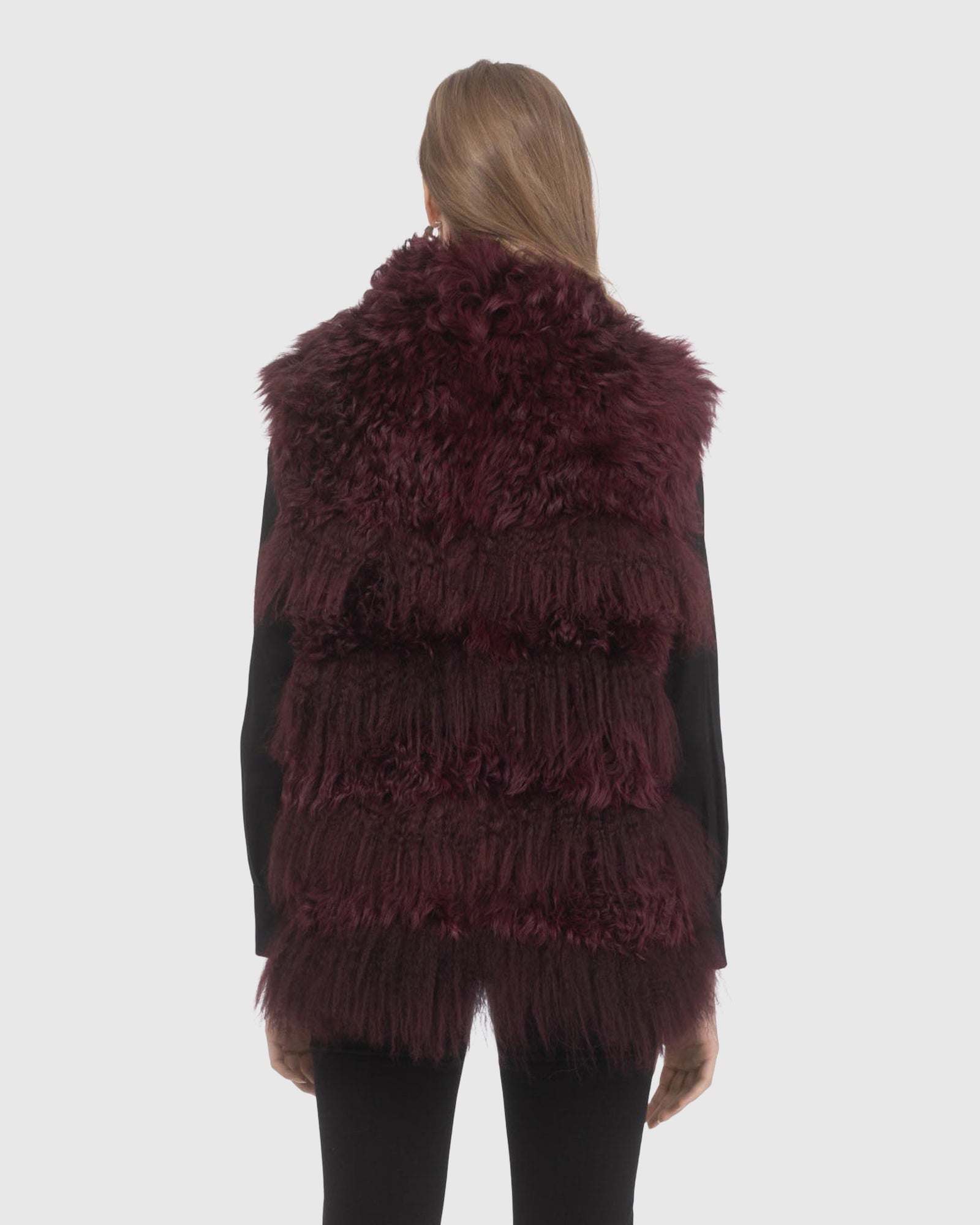 Select Lamb Vest | Burgundy