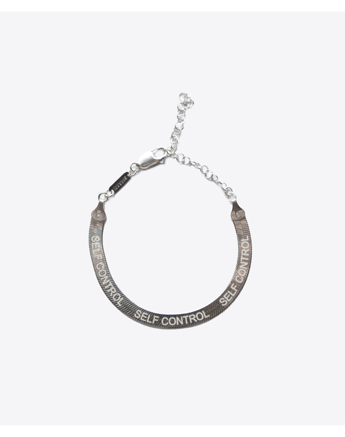 Self Control Herringbone Chain Bracelet Anklet for Women | 14kt Gold Plated Silver and Silver