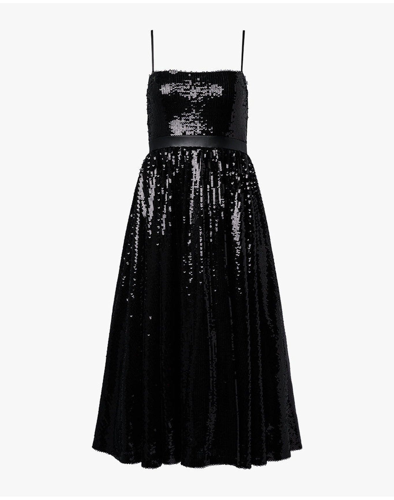 Sequin Midi Dress | Black