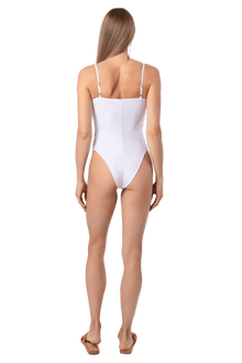 Serenity Hand - Beaded Embellished One - Piece Swimsuit - Self - Adore