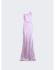 Sergio Hudson | Women | Cowl Neck Gown | Lilac