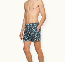 Setter Daisy Print Shorter-Length Swim Shorts | Springfield Blue