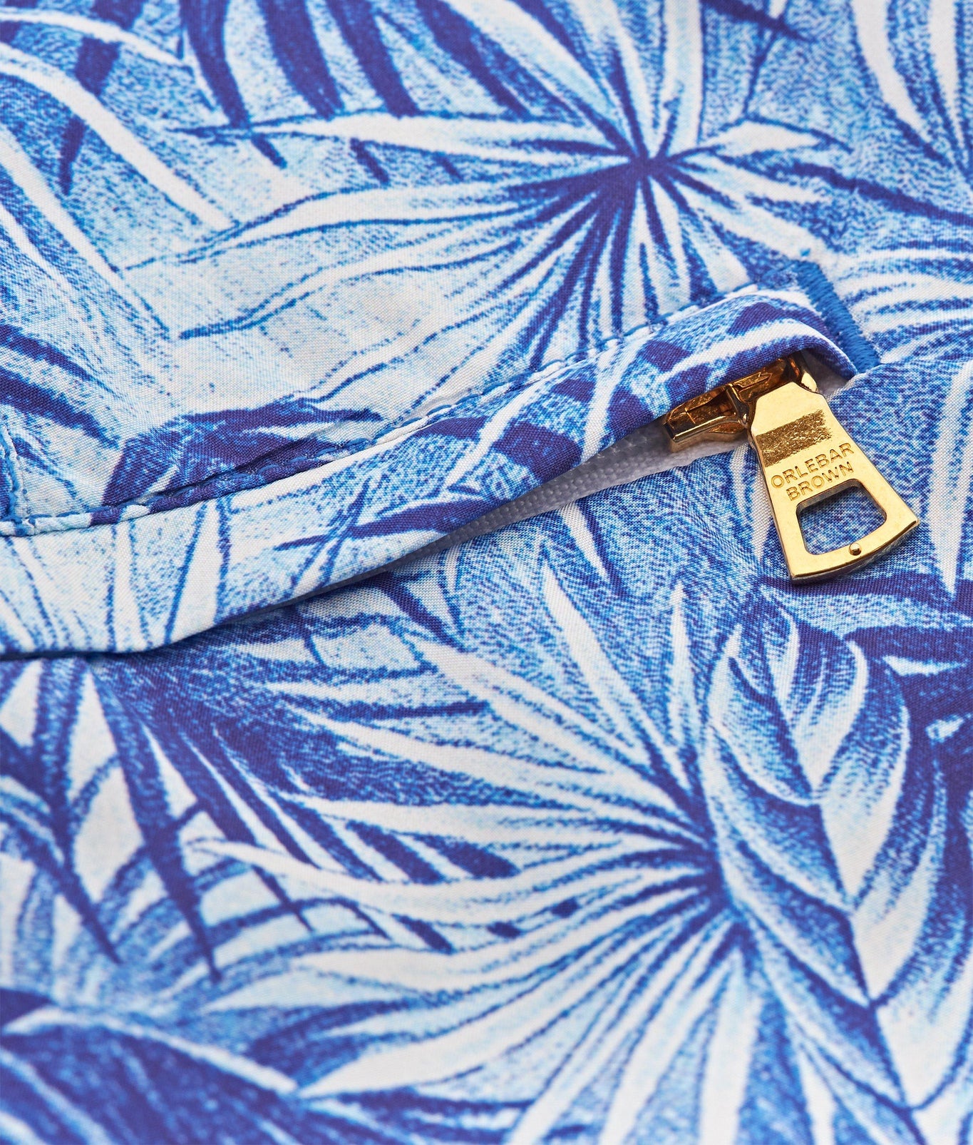 Setter Palmed Shorter-Length Swim Shorts | Lagoon Blue