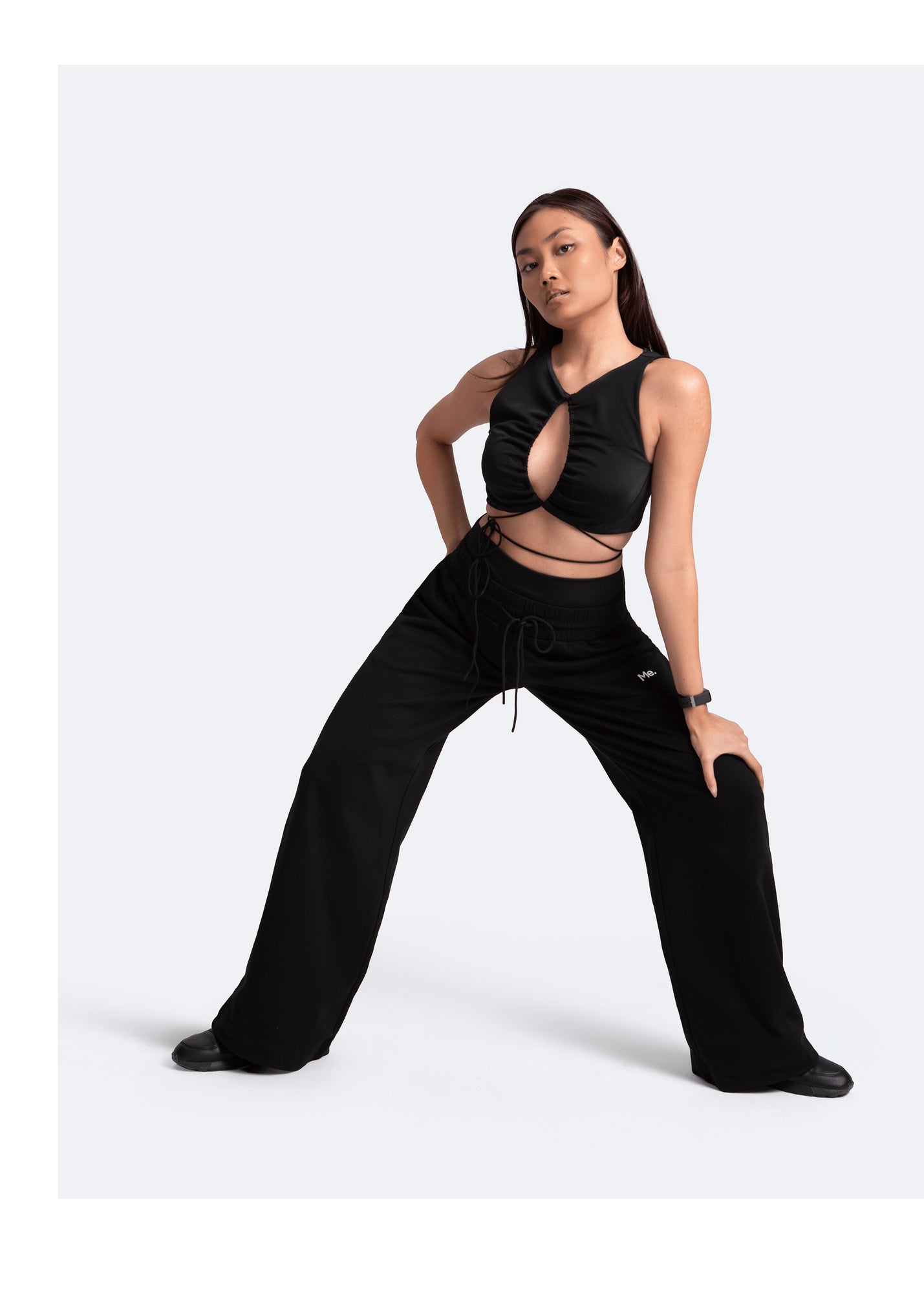 Sexy Front-Tie Support Top | Black