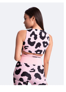 Sexy Front-Tie Support Top | Pink Leo
