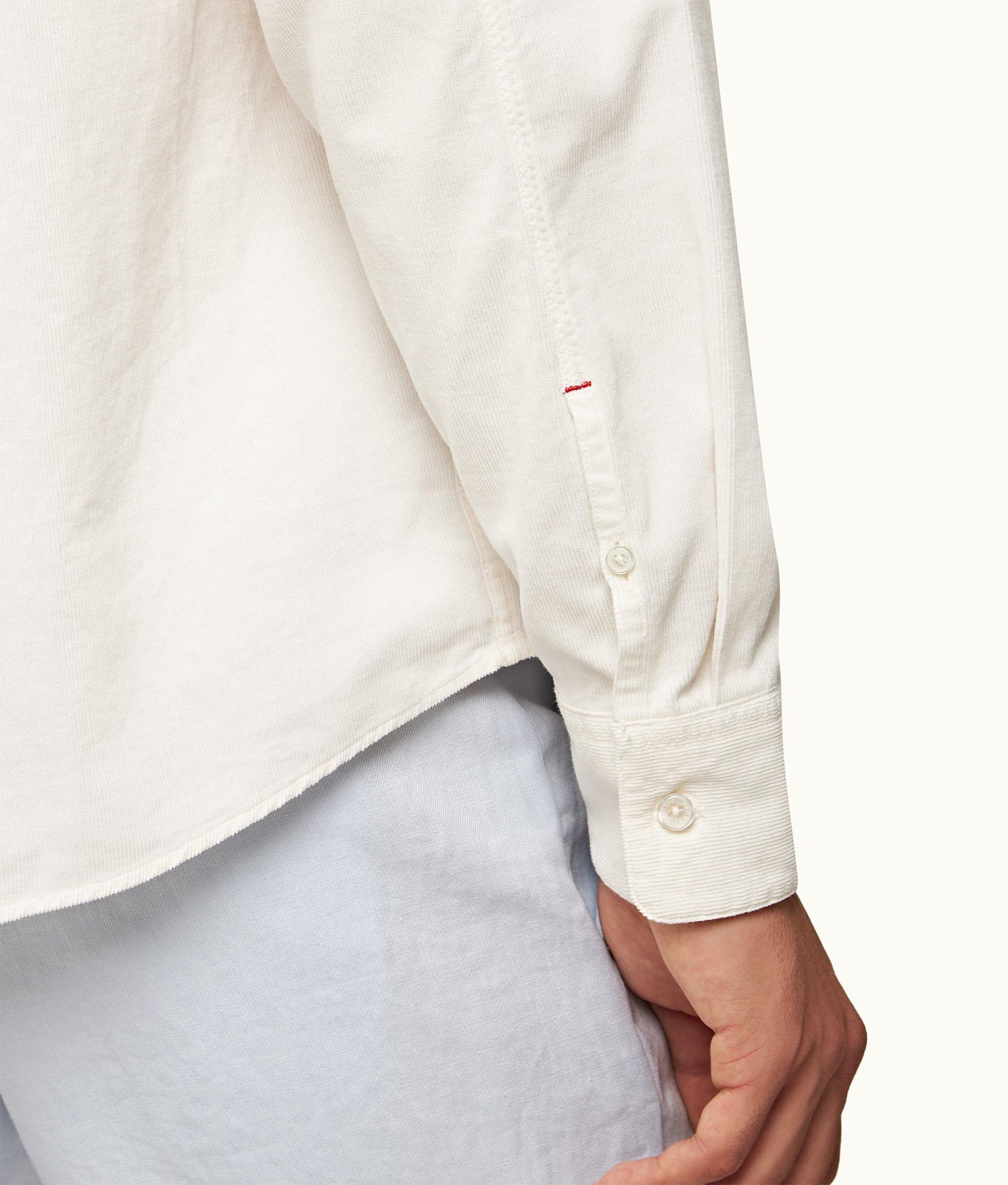 Shanklin Corduroy Classic Collar Relaxed Fit Overhead Corduroy Shirt | Sea Mist