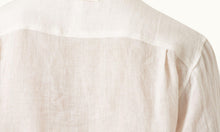 Shanklin Linen Tonal Stripe Relaxed Fit Overhead Shirt Woven | Thasos Beach