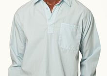 Shanklin Relaxed Fit Overhead Organic Cotton Shirt | Powdered Sky