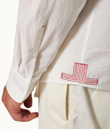 Shanklin Relaxed Fit Overhead Refined Cotton Shirt | White