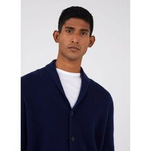 Shawl Cardigan | Men | Dark Navy Melange