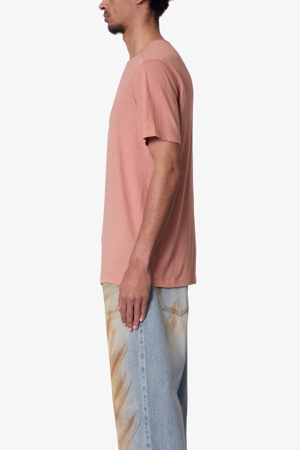 Sheer Crewneck Tee | Rust