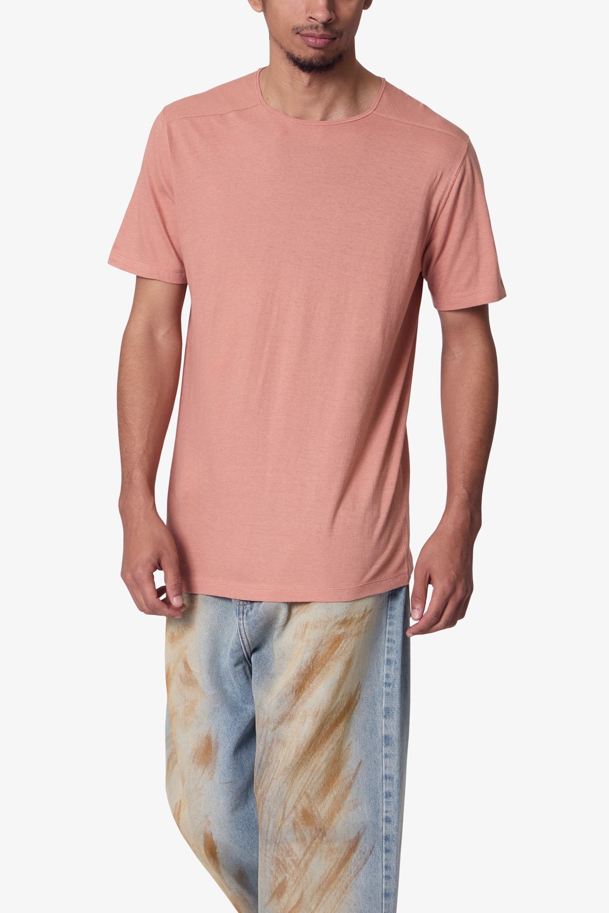 Sheer Crewneck Tee | Rust