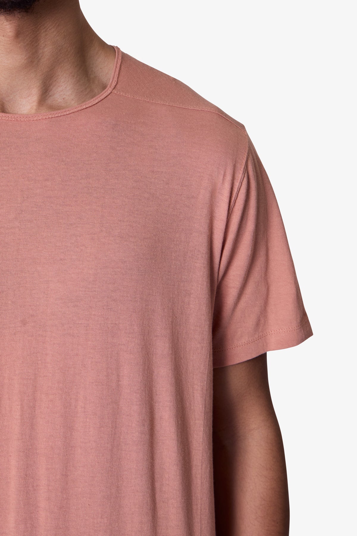 Sheer Crewneck Tee | Rust
