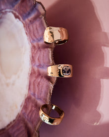The Palma Toe Ring Set | Dalmatian Jasper | Gold