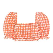 Marcela Bikini Top | Shrimp Gingham